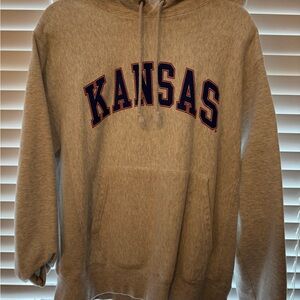 Champion Gray Sweatshirt Kansas Hoodie